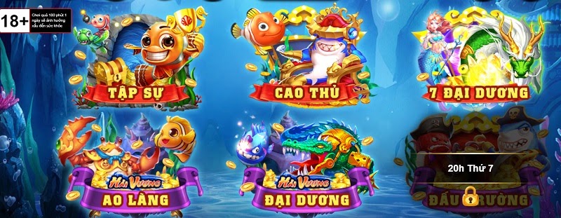 Một số tựa game nổi bật tại cổng game Vua Săn Cá